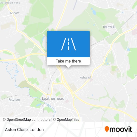 Aston Close map