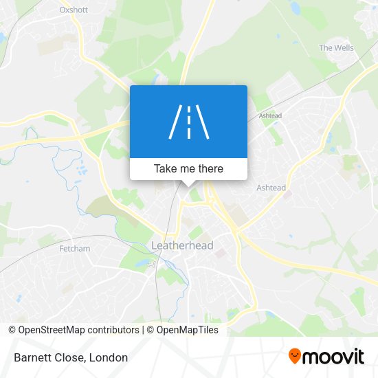 Barnett Close map