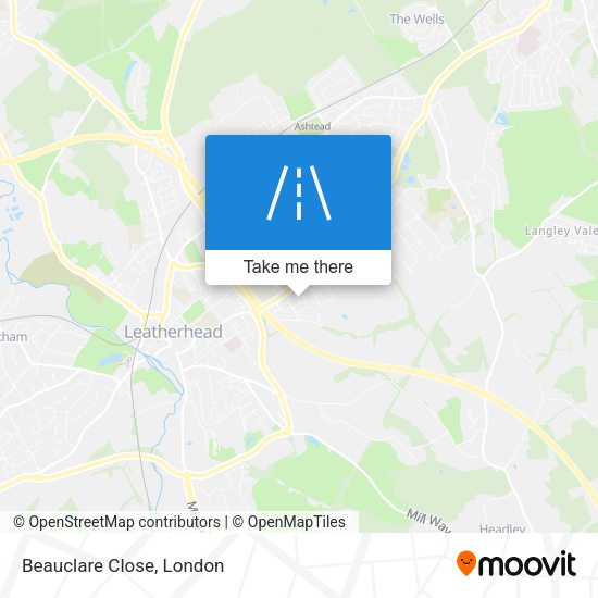 Beauclare Close map