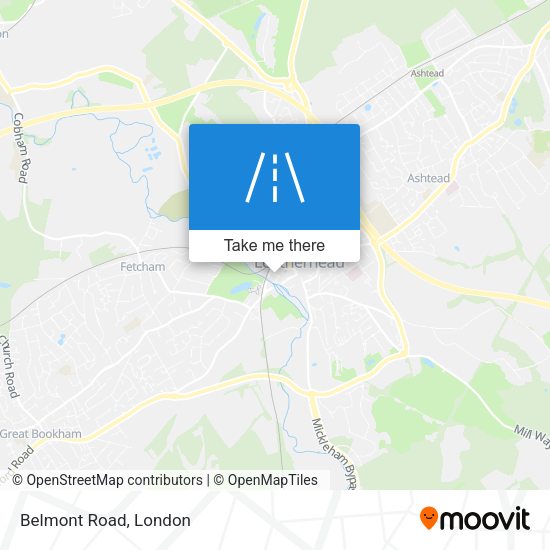 Belmont Road map