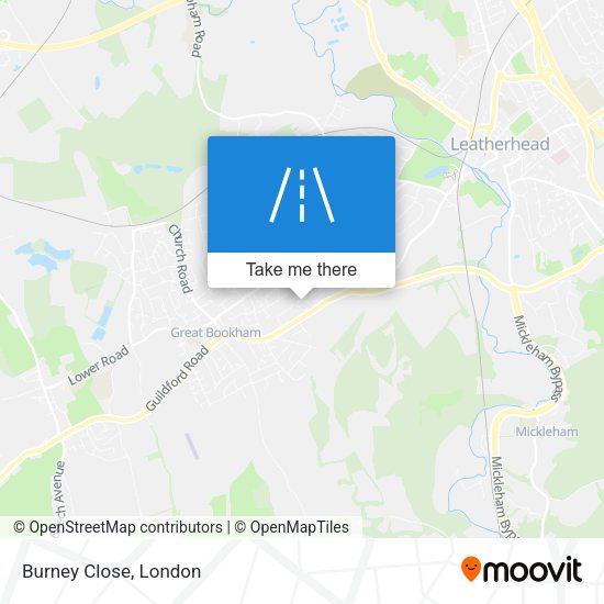 Burney Close map
