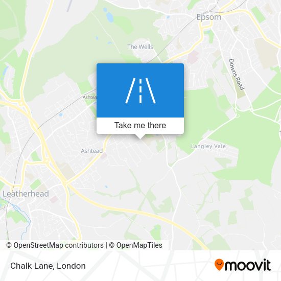 Chalk Lane map