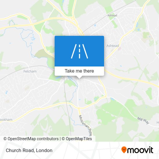 Church Road map