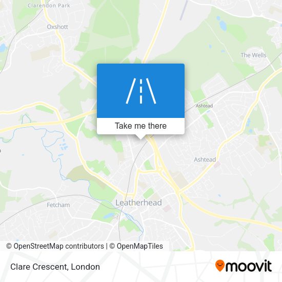 Clare Crescent map
