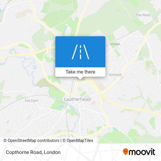 Copthorne Road map