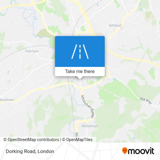 Dorking Road map