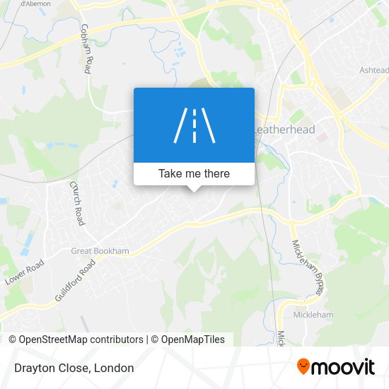 Drayton Close map