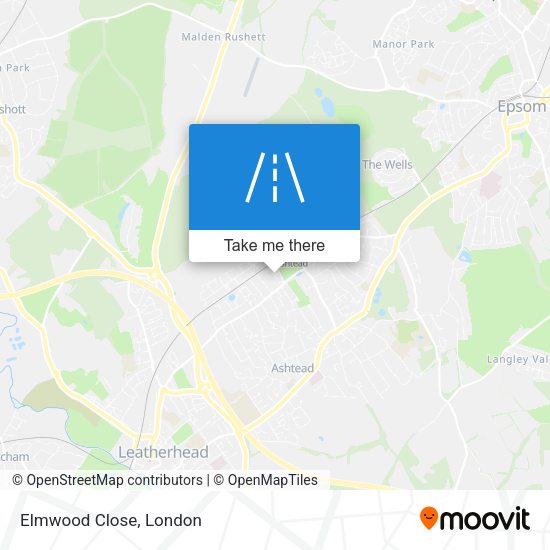 Elmwood Close map