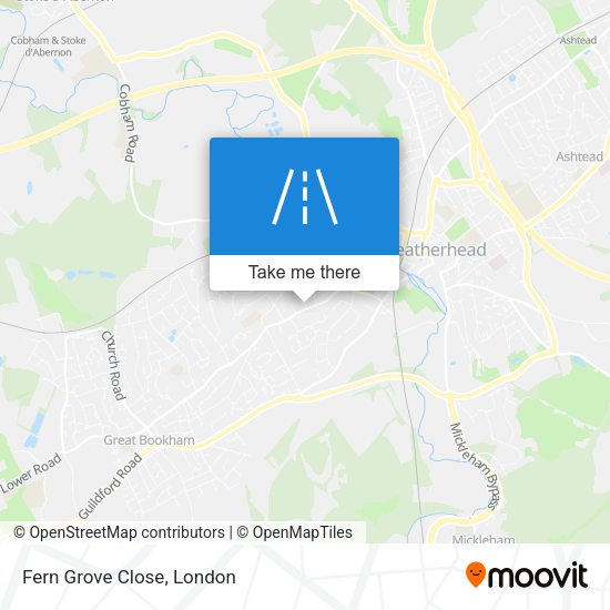 Fern Grove Close map