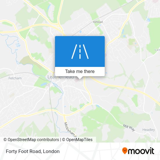 Forty Foot Road map