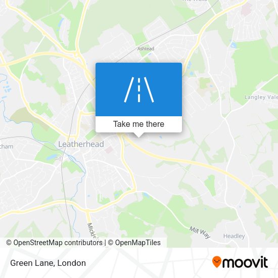 Green Lane map