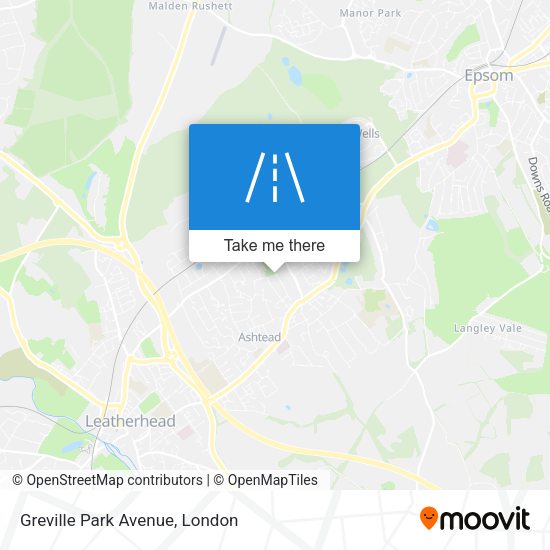 Greville Park Avenue map