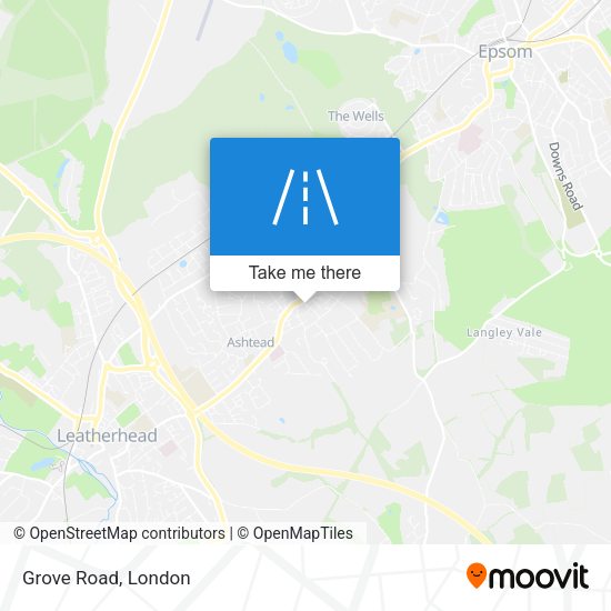 Grove Road map