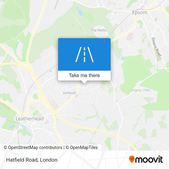Hatfield Road map
