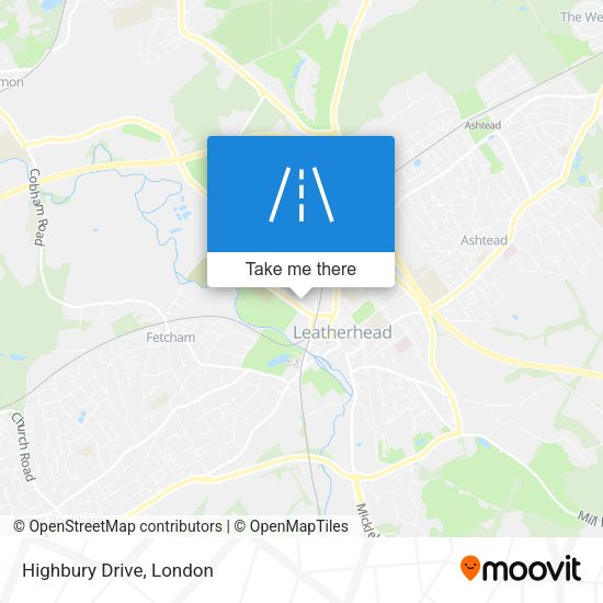 Highbury Drive map
