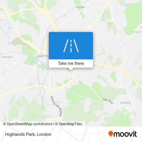 Highlands Park map