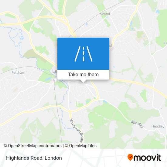 Highlands Road map