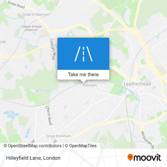 Hilleyfield Lane map