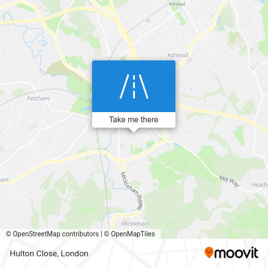Hulton Close map