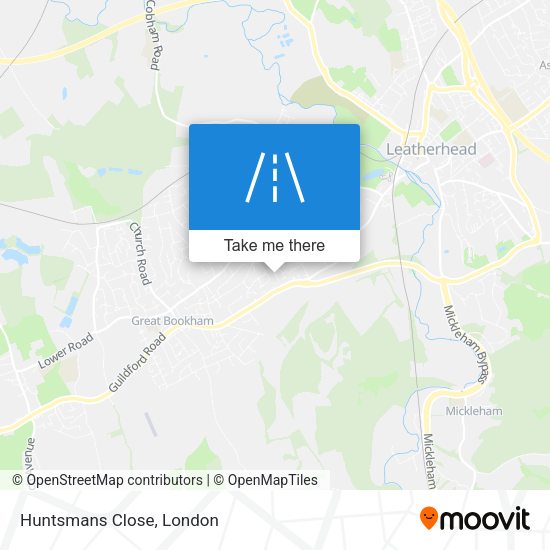 Huntsmans Close map