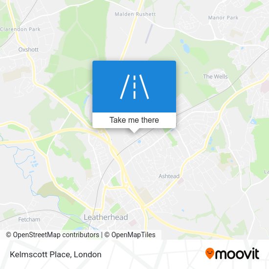 Kelmscott Place map