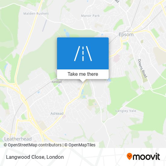 Langwood Close map