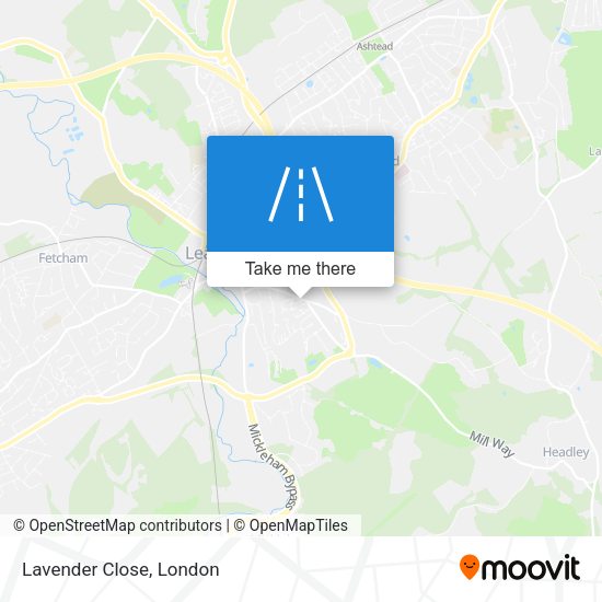 Lavender Close map