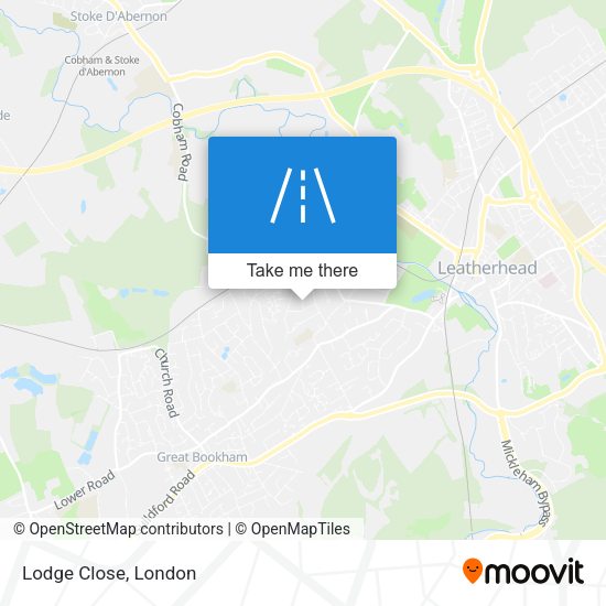 Lodge Close map