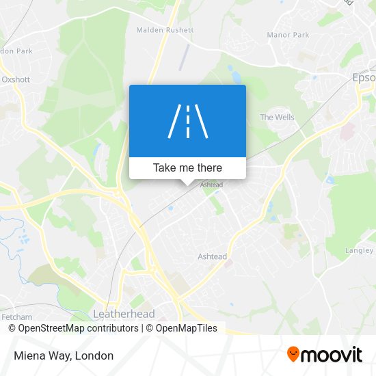 Miena Way map