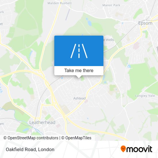 Oakfield Road map