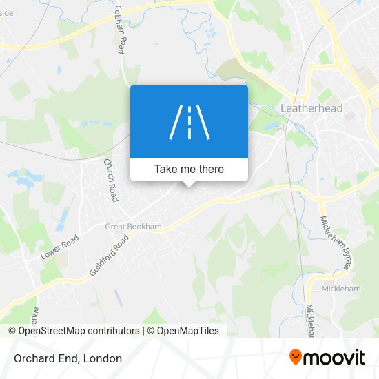 Orchard End map