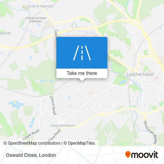 Oswald Close map