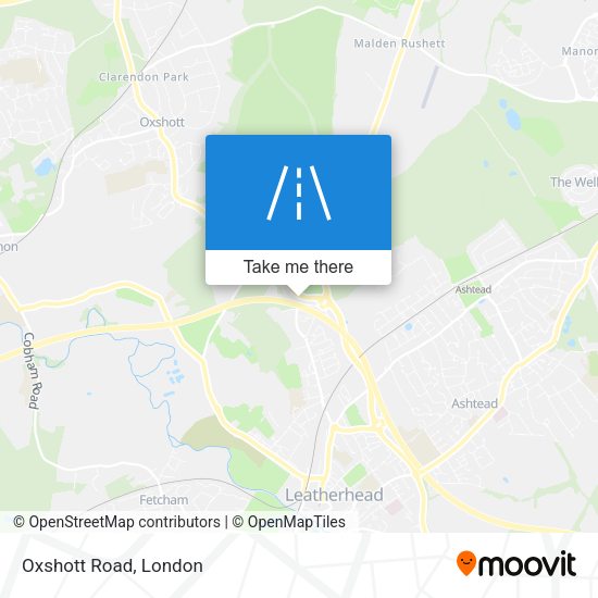Oxshott Road map