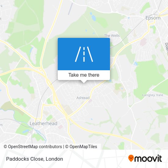 Paddocks Close map