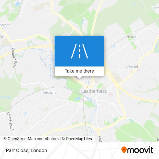 Parr Close map