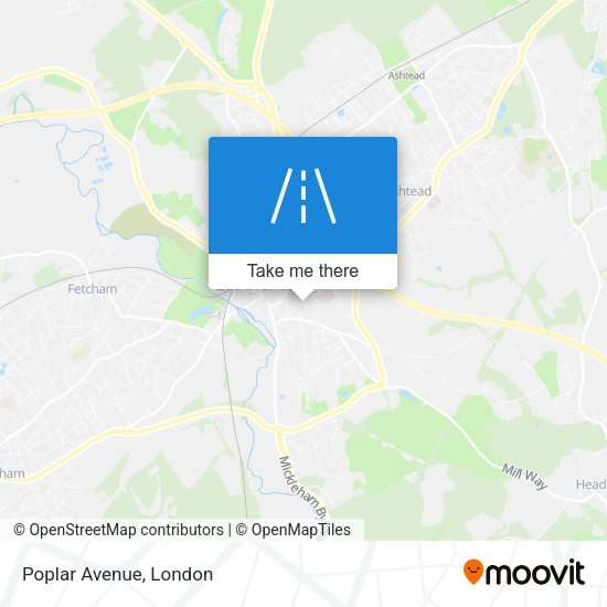 Poplar Avenue map