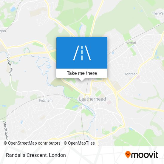 Randalls Crescent map