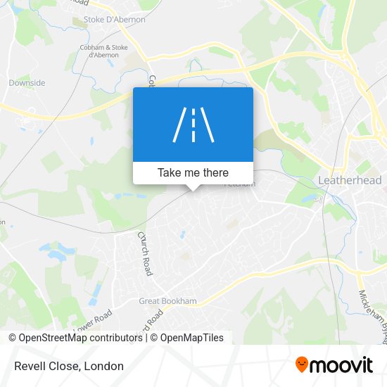 Revell Close map