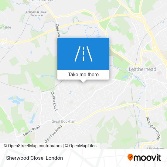 Sherwood Close map