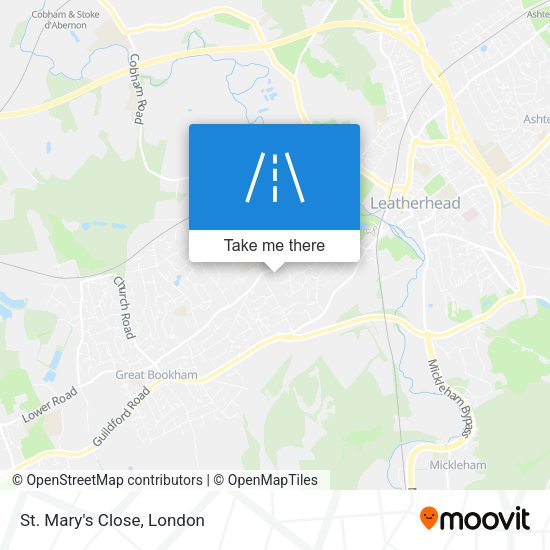 St. Mary's Close map