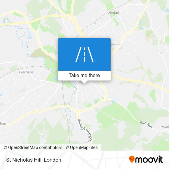 St Nicholas Hill map