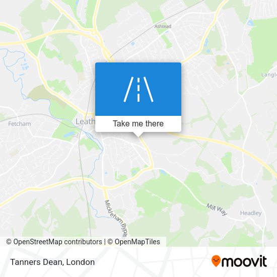 Tanners Dean map