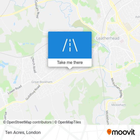 Ten Acres map