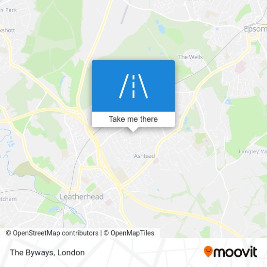 The Byways map