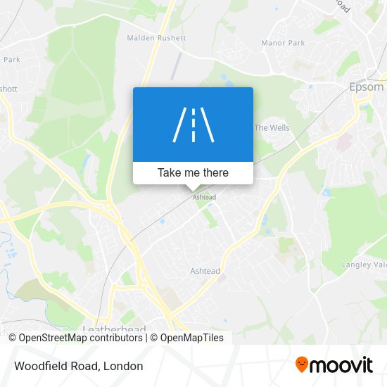 Woodfield Road map