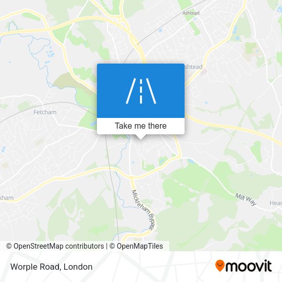 Worple Road map