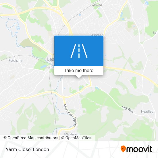 Yarm Close map