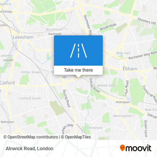 Alnwick Road map