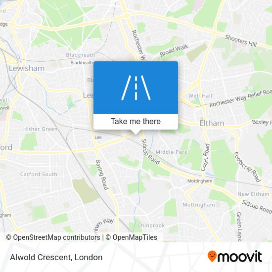 Alwold Crescent map