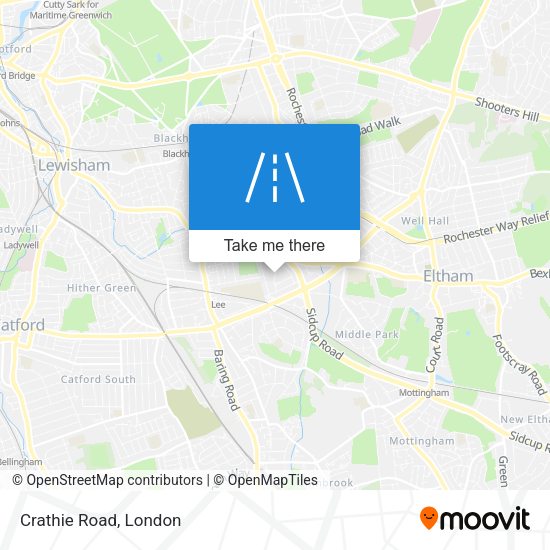 Crathie Road map